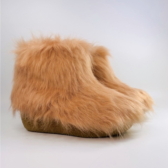 Jeffrey Campbell Platform Derby Pink Faux Fur Bootie - Picture 2 of 14